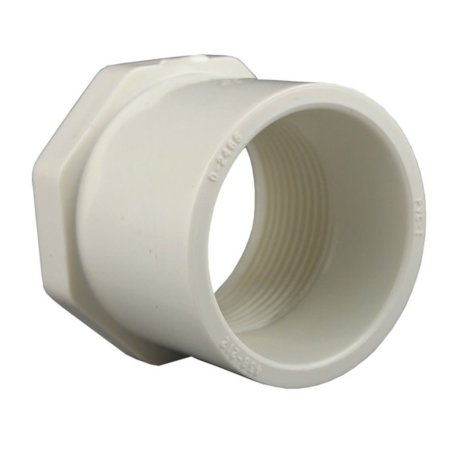 Bushing, 2 x 3/4 in, Spigot x FNPT, SCH 40/STD, PVC