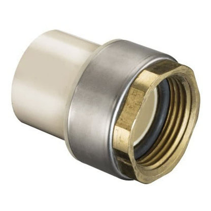 Female Adapter, 1-1/4 in, Socket x FNPT Gasket, SCH 40/STD, CPVC