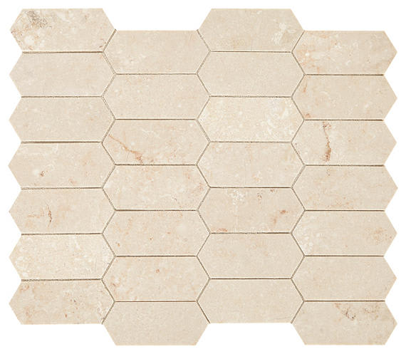 Marble Latte Rectangle, Raked, Scraped 4X20