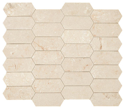 Marble Latte Rectangle, Raked, Scraped 4X20