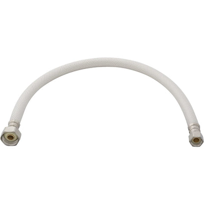 3/8" COMP X 1/2" FIP X 16" Stainless Steel and PVC Faucet Reinforced Flexible Connectors