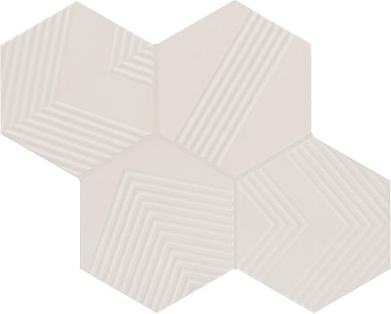 Rhyme and Reason Bone Square, Ripple Mix 6X6 Matte