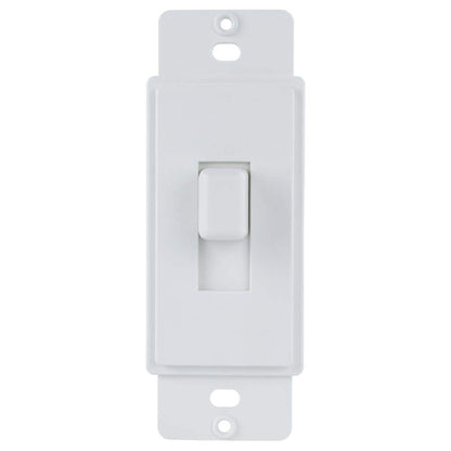 1-Gang Toggle Cover-up Plastic Wall Plate Adapter, White (Textured/Paintable Finish)