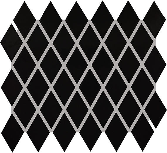 Color Wheel Retro Matte Black Chevron 2X3 Matte