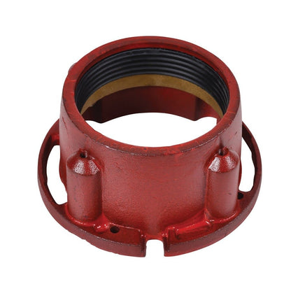 Closet Flange, 4 in, No Caulk, 6-11/16 in OD, Cast Iron, Red