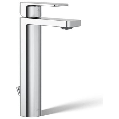 Parallel 0.5 GPM Single Hole Bathroom Faucet with Pop-Up Drain Assembly