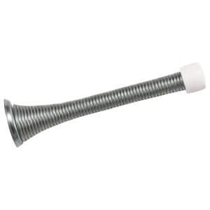 Spring Door Stop Jumbo Satin Nickel 4"