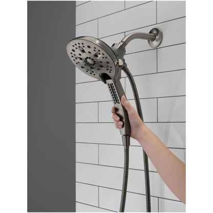 Universal Showering In2ition 2.5 GPM Multi Function Shower Head with Touch-Clean, MagnaTite, and H2Okinetic Technology