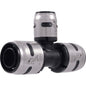 Tee, 3/4 x 1/2 in, Push, Plastic