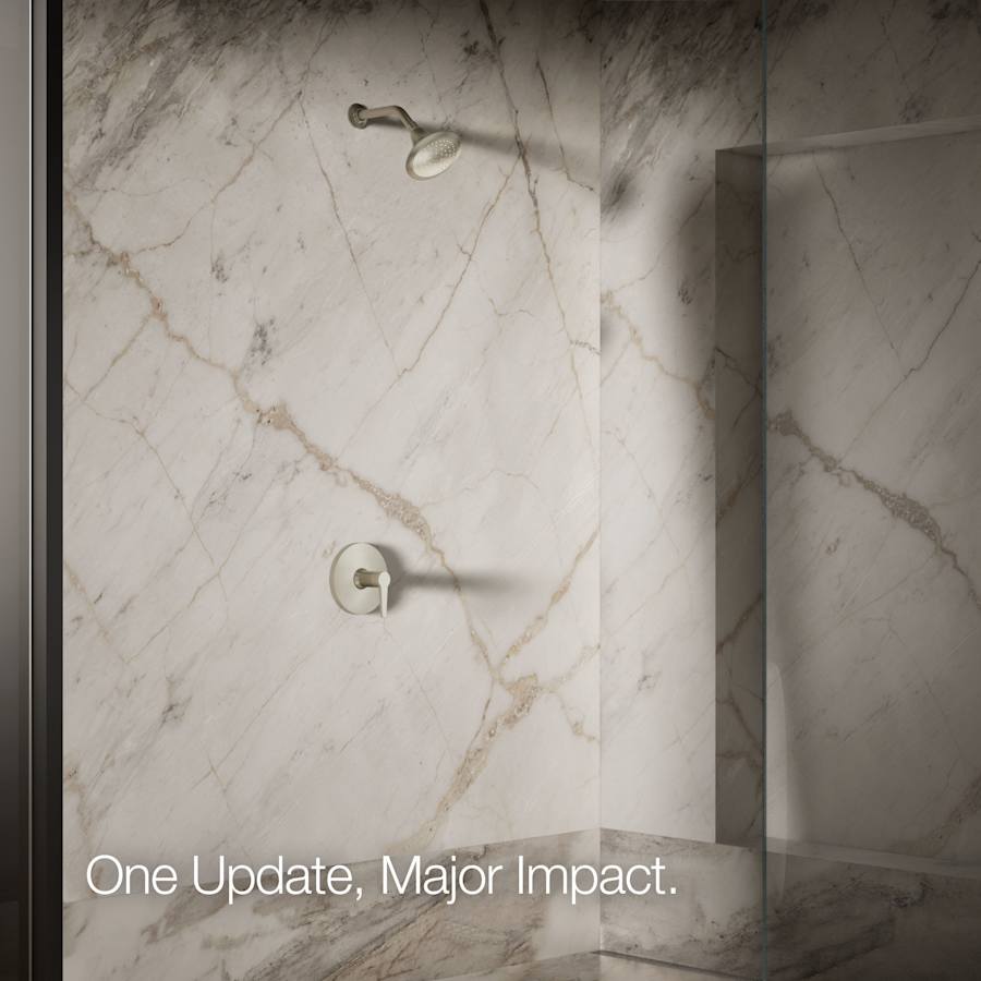 Forte 2.5 GPM Single Function Shower Head with Katalyst Air-induction Technology