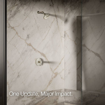 Forte 2.5 GPM Single Function Shower Head with Katalyst Air-induction Technology