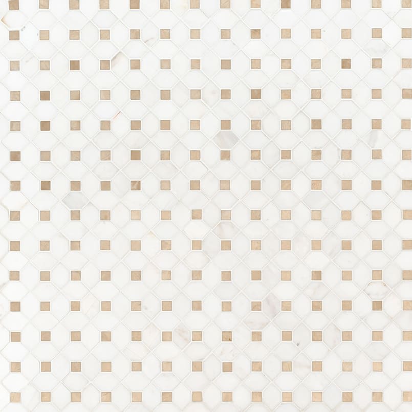 BIANCO DOLOMITE CREMA DOTTY MOSAIC