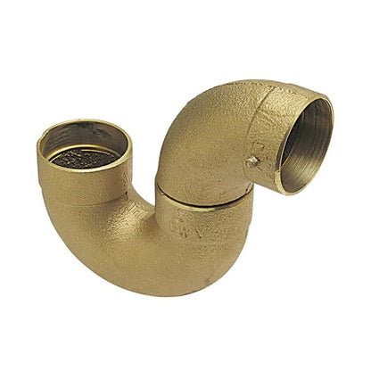 DWV Suction Line P-Trap, 3 in, C, Copper