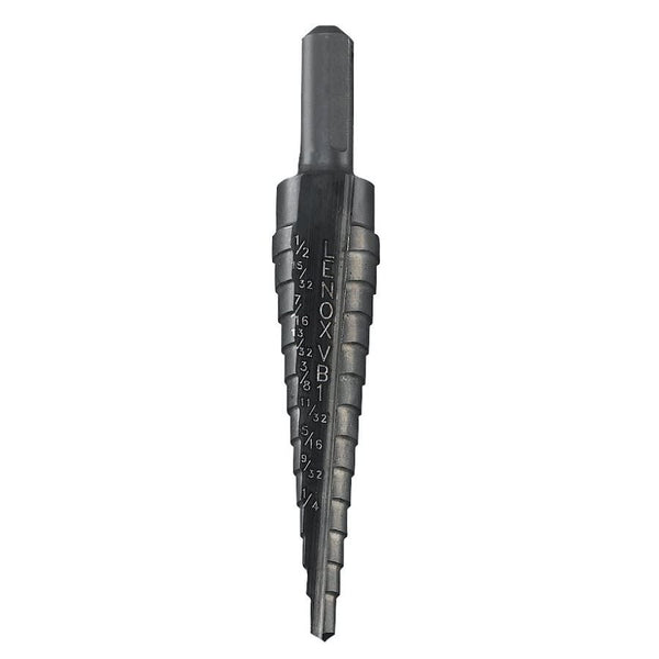 Vari-Bit® Step Drill Bit, 1/8 to 1/2 in, Max Hole Diameter, 13 Steps