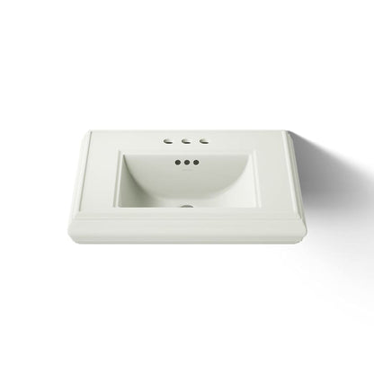 Memoirs Classic 24" Fireclay Pedestal Bathroom Sink with 3 Holes Drilled and Overflow
