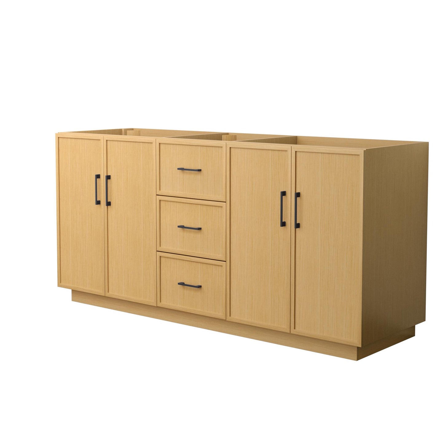 Elan Double Bathroom Vanity with Toe Kick - 71W x 34.25H x 21.5D