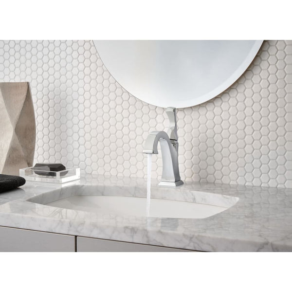 Dryden Single Hole Bathroom Faucet with Diamond Seal Technology - Includes Pop-Up Drain Assembly