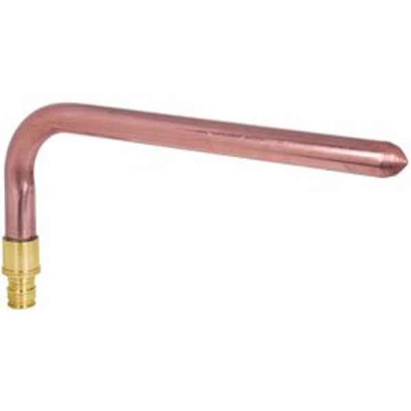 4 x 8 in L Stub Elbow, 1/2 in, C, Copper