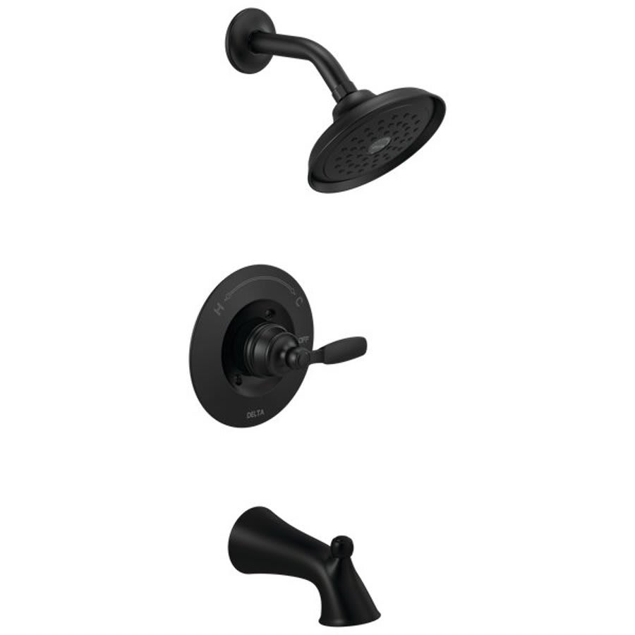 Woodhurst® Pressure Balanced Tub & Shower Trim, ADA, Matte Black