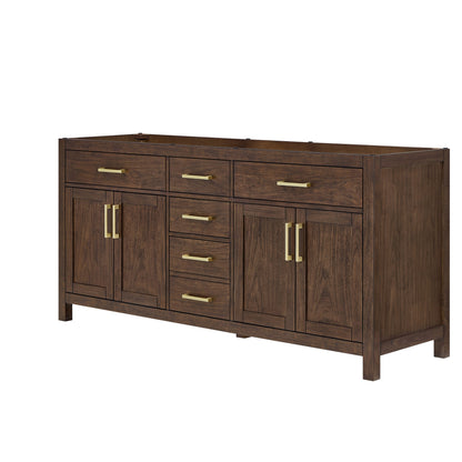 Beckett Double Bathroom Vanity - 71W x 34.25H x 21.5D