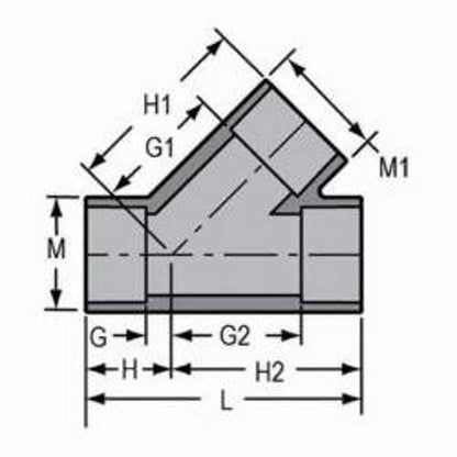 Wye, 4 in, Socket, SCH 80/XH, CPVC