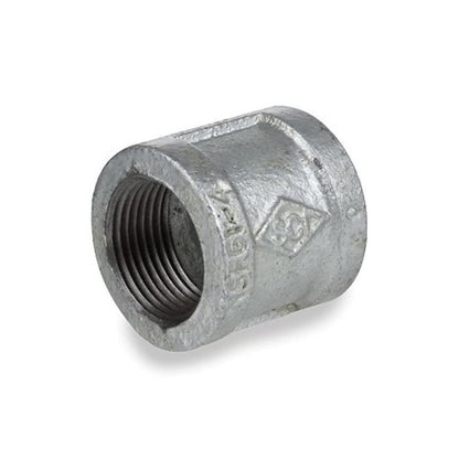 Coupling, 3 in, FNPT, 150 lb, Malleable Iron, Galvanized