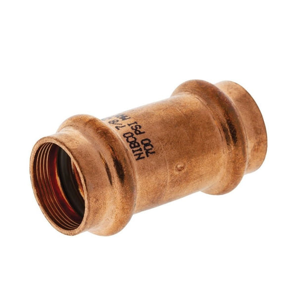 Coupling, 1-3/8 in, Press, Copper