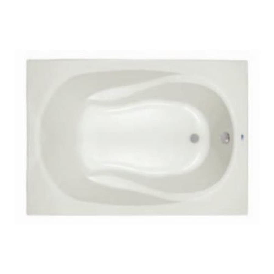 Lansford 72" x 36" Drop In Acrylic Soaking Tub with Reversible Drain and Overflow