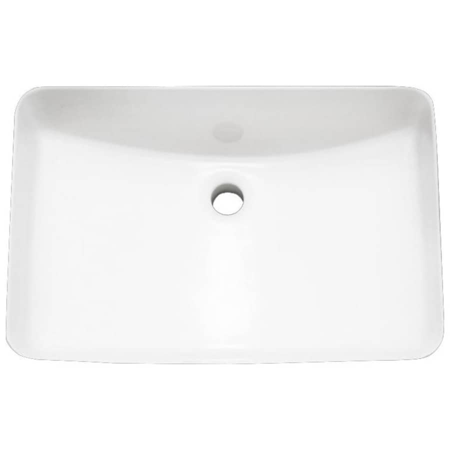 Norris 21" Rectangular Vitreous China Undermount Bathroom Sink with Overflow