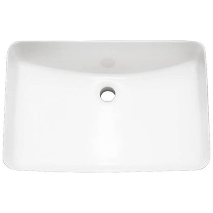 Norris 21" Rectangular Vitreous China Undermount Bathroom Sink with Overflow