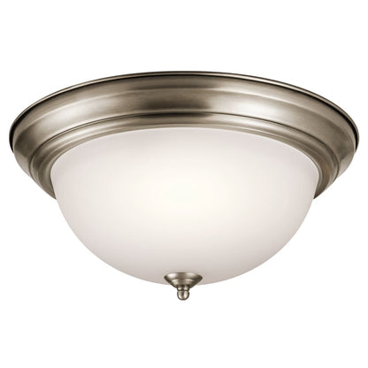 3 Light 15" Wide Flush Mount Bowl Ceiling Fixture