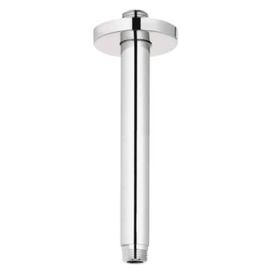 6" Ceiling Shower Arm with Flange and 1/2" Threaded Connection