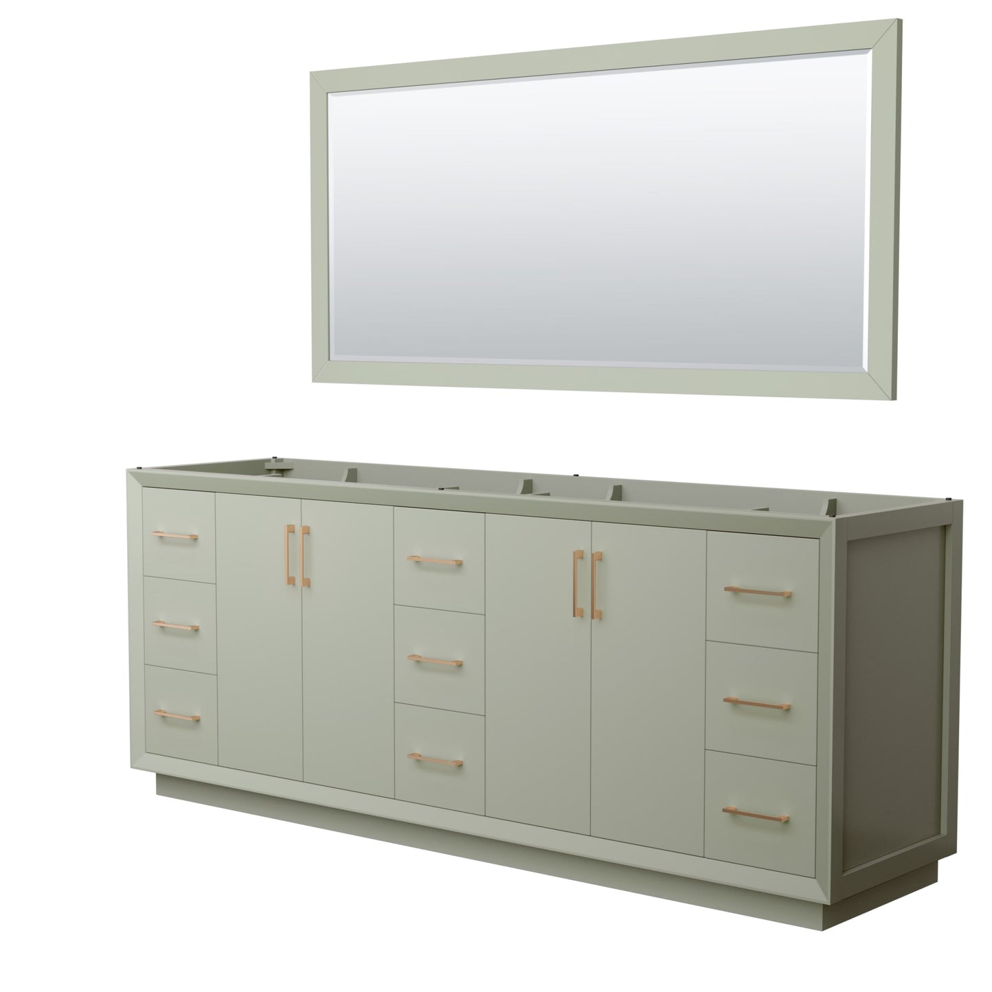 Strada Double Bathroom Vanity - 83.25W x 34.25H x 21.75D