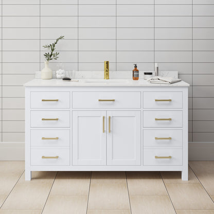 Beckett Single Bathroom Vanity - 60W x 35H x 22D