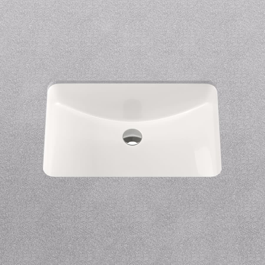 Norris 21" Rectangular Vitreous China Undermount Bathroom Sink with Overflow