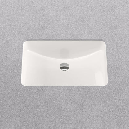 Norris 21" Rectangular Vitreous China Undermount Bathroom Sink with Overflow