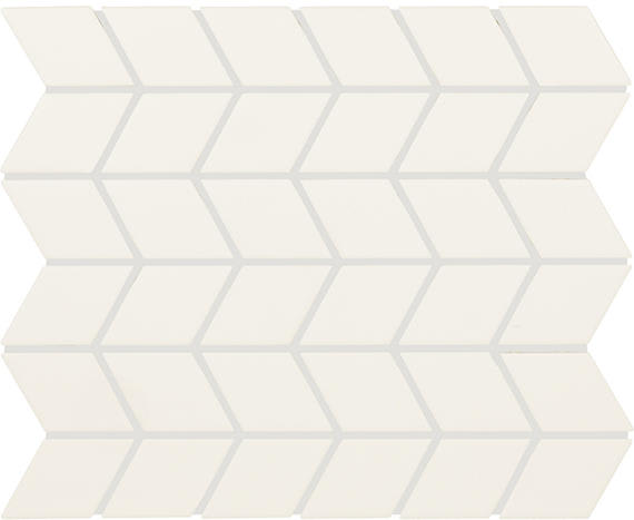 Color Wheel Retro Matte Arctic White Arabesque 3X3 Matte