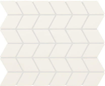 Color Wheel Retro Matte Arctic White Chevron 2X3 Matte