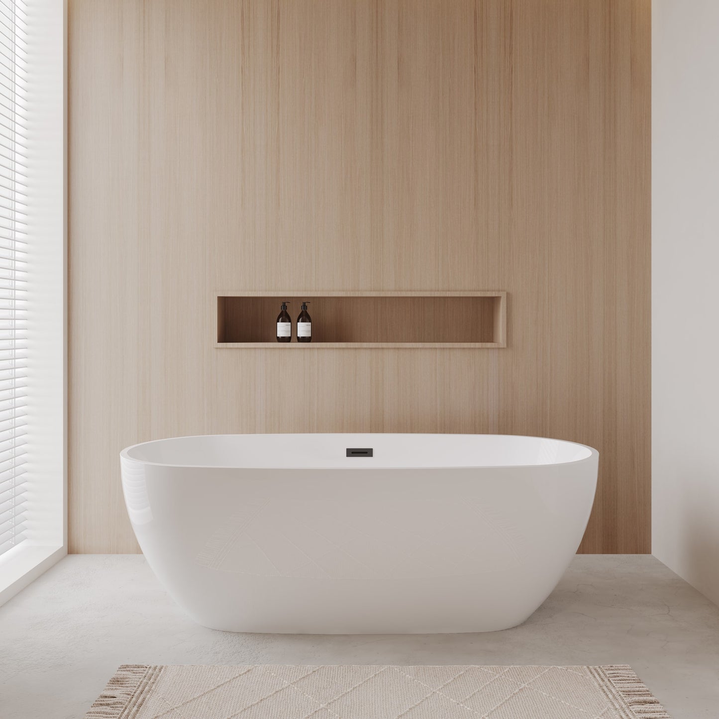 Juno Freestanding Bathtub - 71W x 23H x 32D