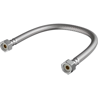 1/2" FIP x 1/2" FIP x 12" Stainless Steel Sink Connector