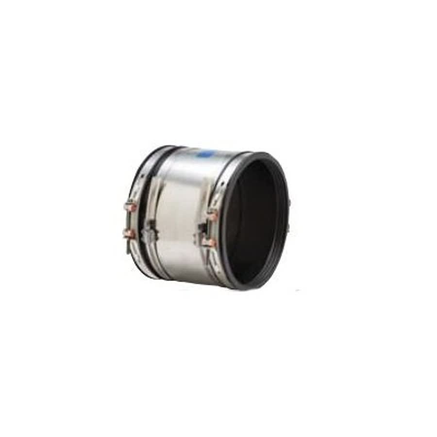 Shielded Transition Coupling, 10 in, Rubber/Stainless Steel