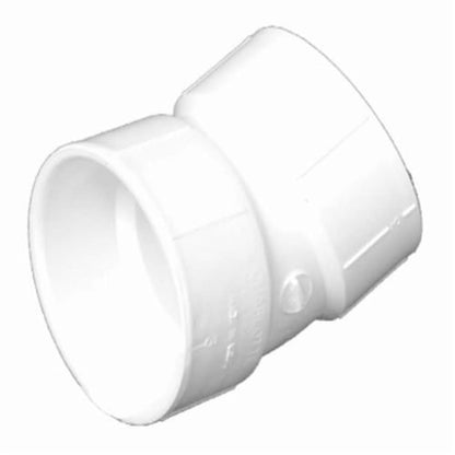 22.5 deg Elbow, 3 in, Hub, DWV, PVC