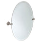 22-13/16" W x 26" H Oval Frameless Bathroom Wall Mirror
