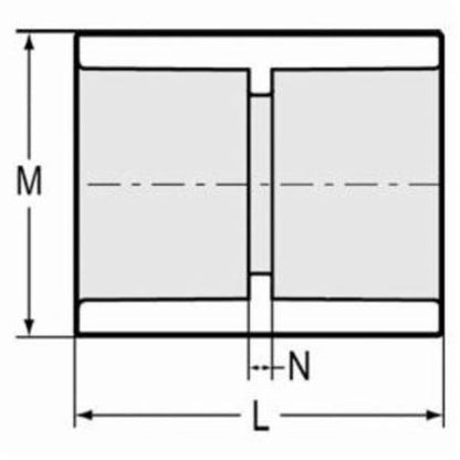 Coupling, 10 in, Socket, SCH 40/STD, PVC