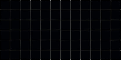 Unglazed Mosaics Black Hexagon 2X2 Matte