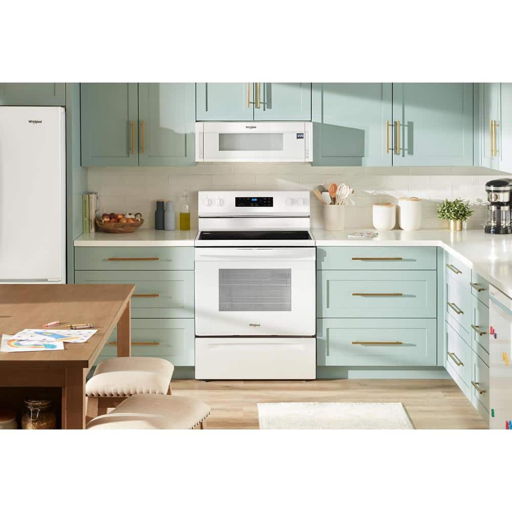 30 in. 4 Element Freestanding Electric Range in White