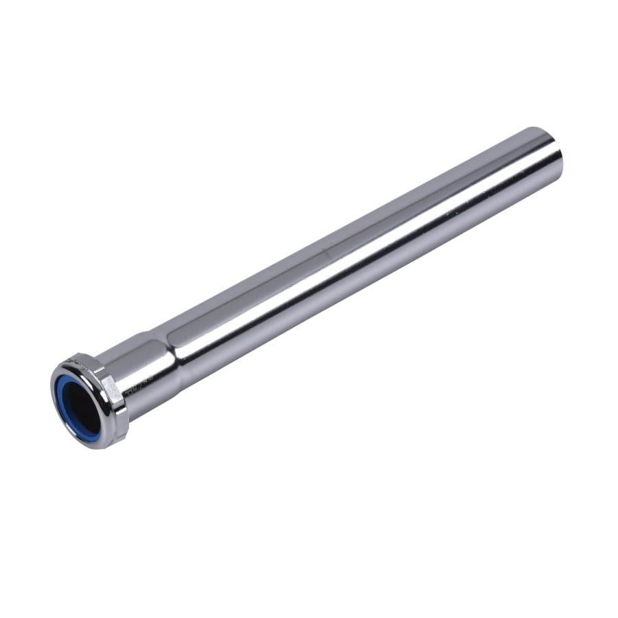 Tubular Extension, 1-1/4 in, Tube x Slip Joint, 20 ga, Chrome