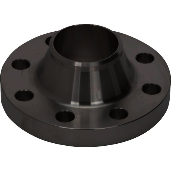 Raised Face Flange, 4 in, Weld Neck, 9 in OD, 8 Bolt Holes, 150 lb, Carbon Steel, Buy American