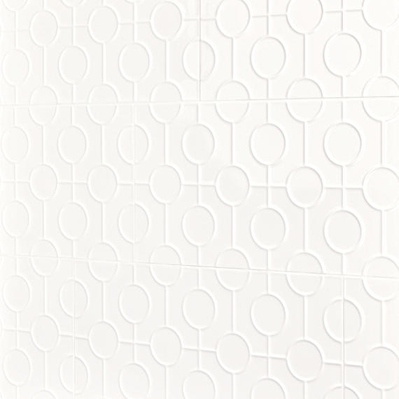 Luminique Arctic White Rectangle, Handcrafted 12X24 Glossy