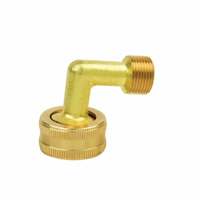 Dishwasher Elbow, 3/4 x 3/8 in, Compression x Female Garden Hose Thread, Brass